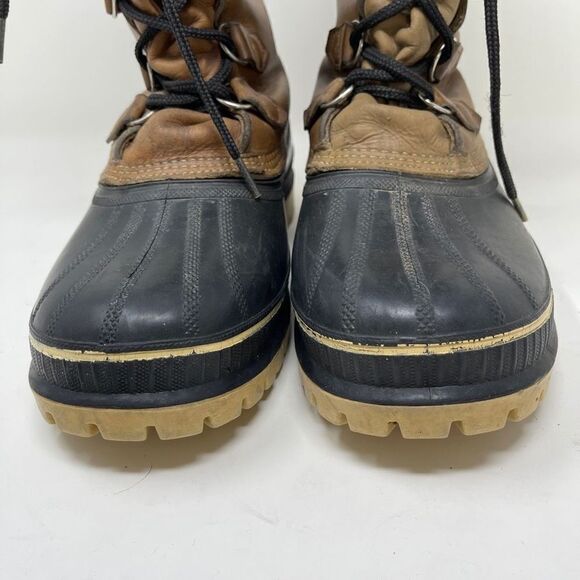 Sorel Men's Buffalo Kaufman Insulated Wool Lined Snow Duck Boots Size 8 - Picture 3 of 10